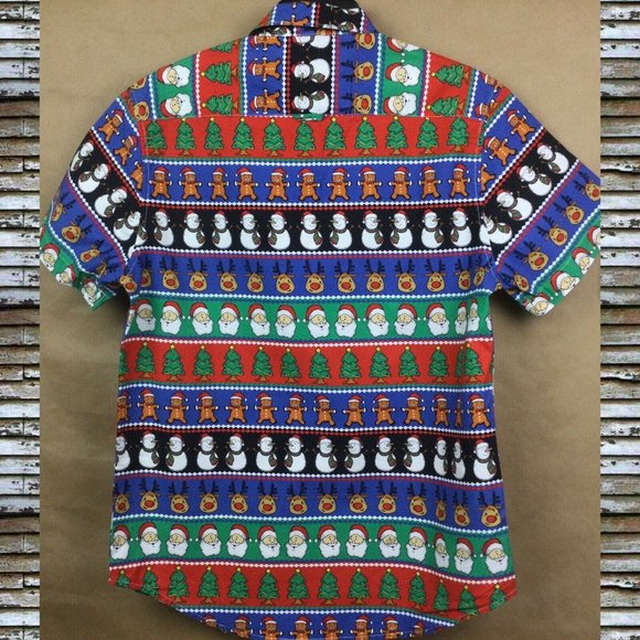 Denim & Flower Ricky Singh Colorful Christmas Men's Shirt - Picture 2 of 5